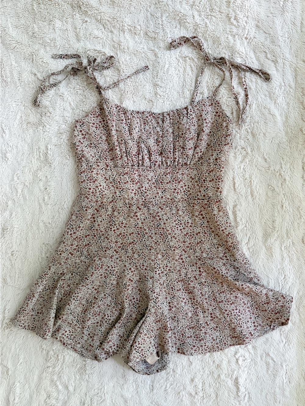Mable Floral Tie Strap Romper Dress M Princess Polly Style - Picture 4 of 9